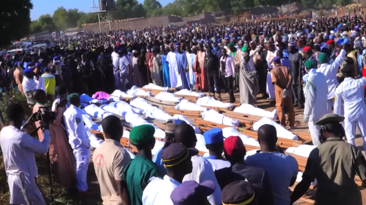 Frame taken from CBN News: "Trump's Threats to Nigeria as Christians Get Slaughtered".